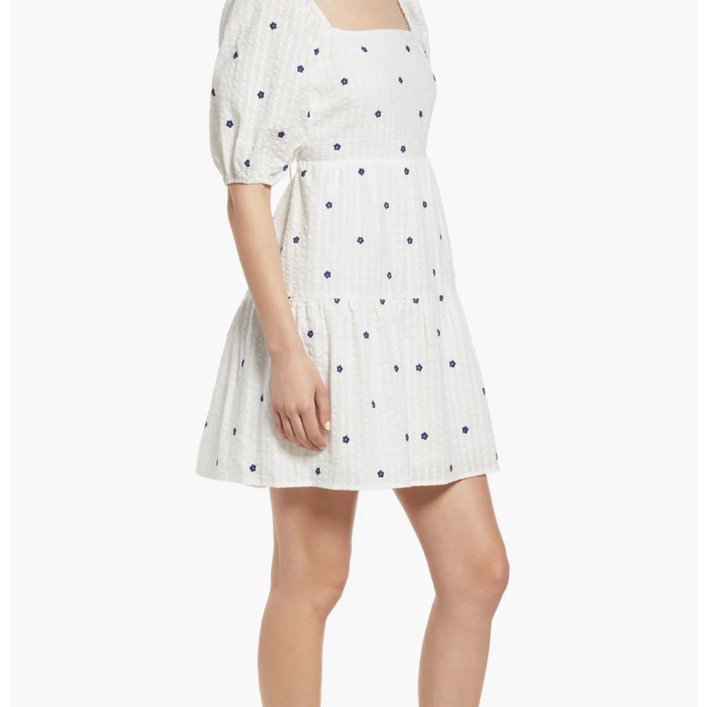 Rails Selene Floral Embroidered Cotton Fit & Flare Dress size small - Picture 4 of 8
